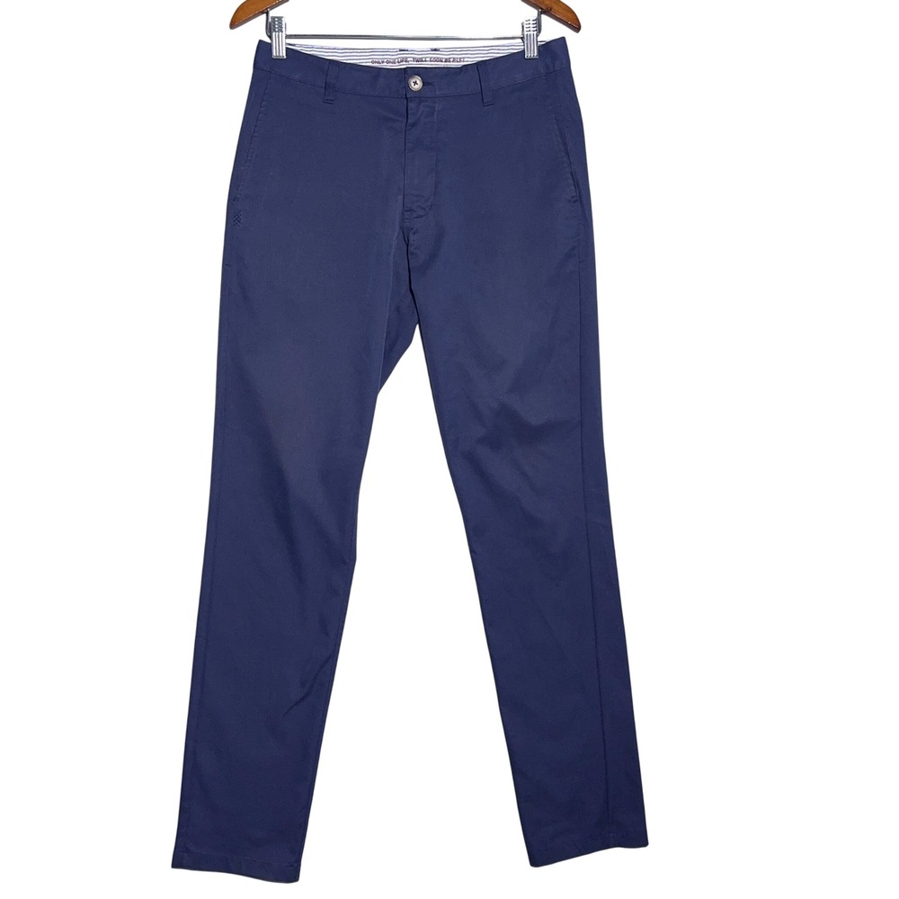 Rhone Slim Fit Chino Pants Trousers Mens Size 30 x 32 Performance Stretch Navy